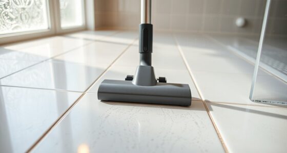 cleaning grout lines thoroughly