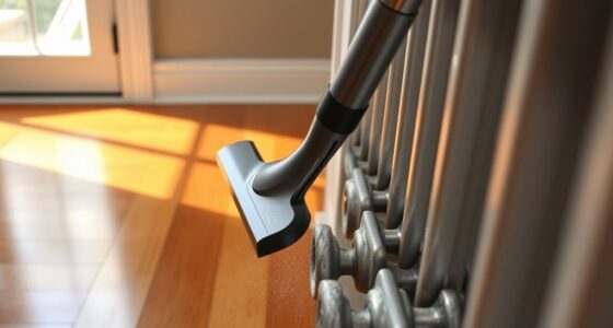 cleaning radiator fins baseboards