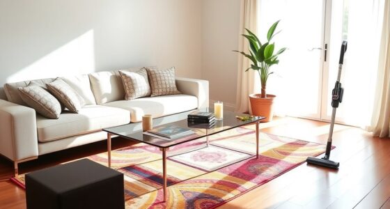 clear area before vacuuming