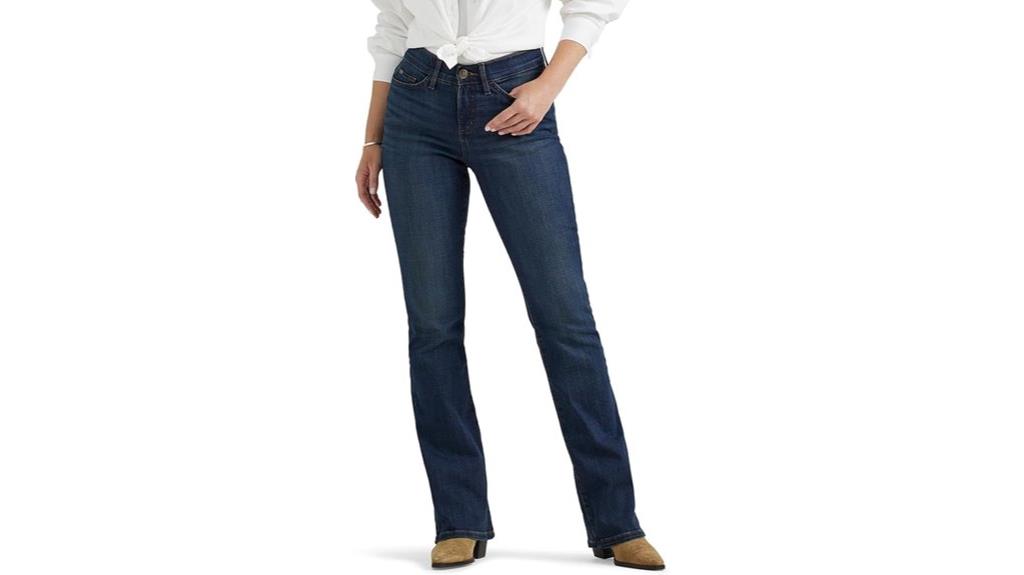comfortable flex bootcut jeans