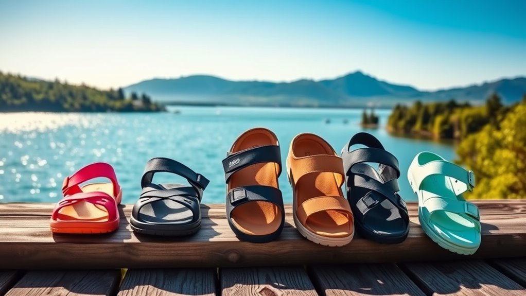 comfortable stylish walking sandals