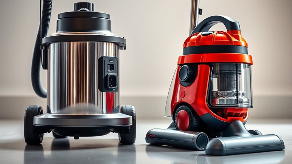 commercial versus household vacuums
