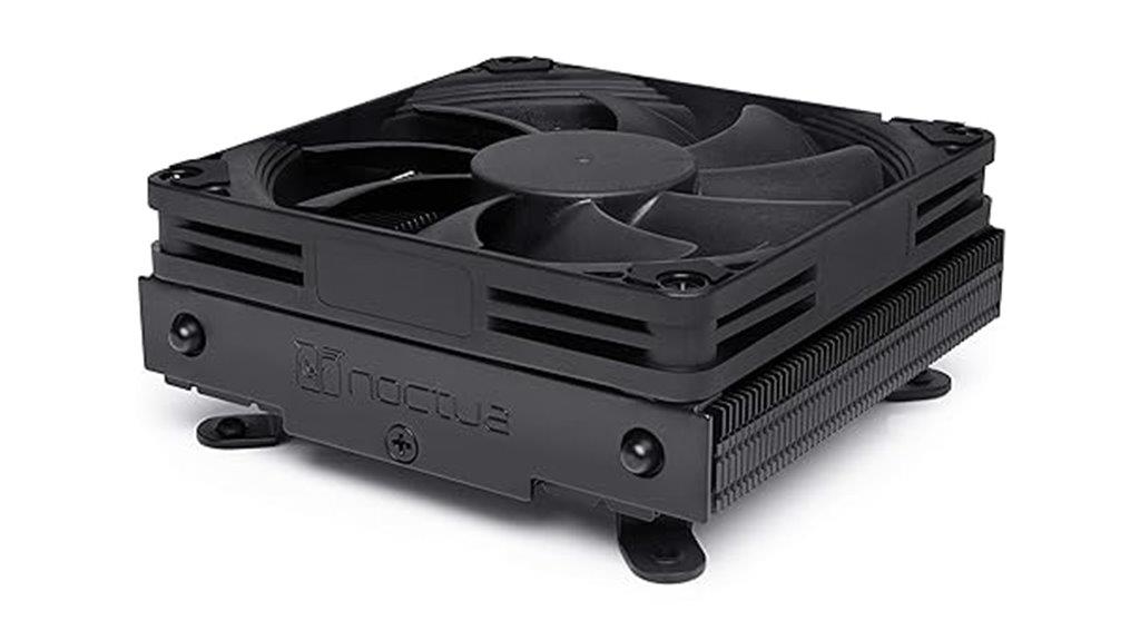 compact black cpu cooler