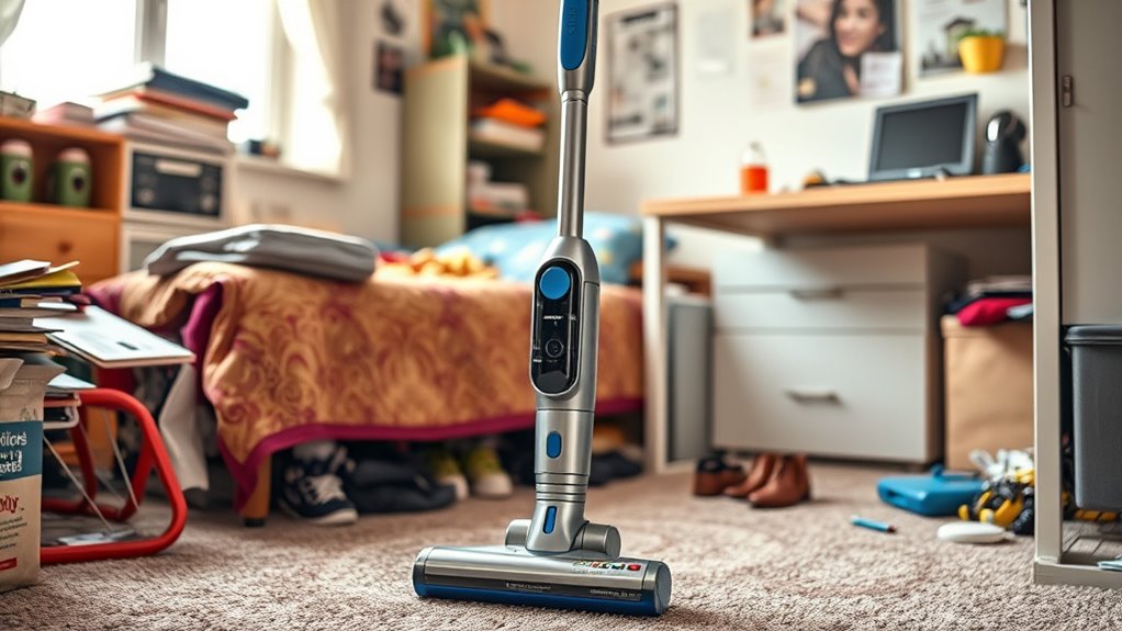 compact efficient dorm cleaning