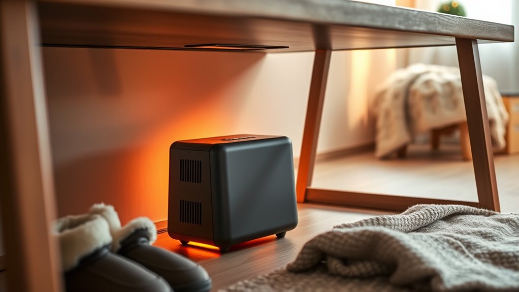 compact under desk heaters