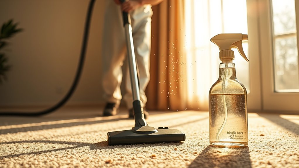 control moisture vacuum thoroughly