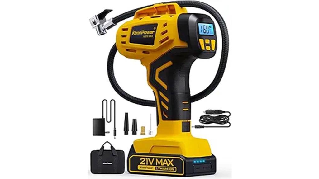 cordless tire inflator rechargeable