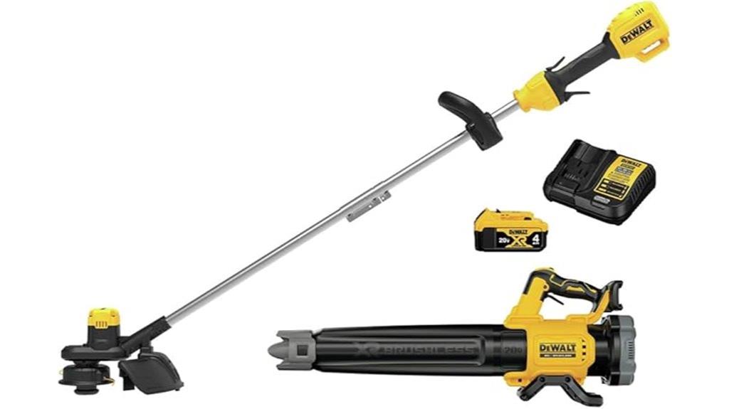 cordless trimmer and blower set