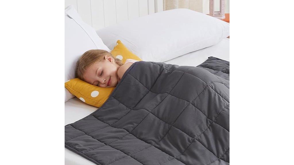 cute grey weighted blanket