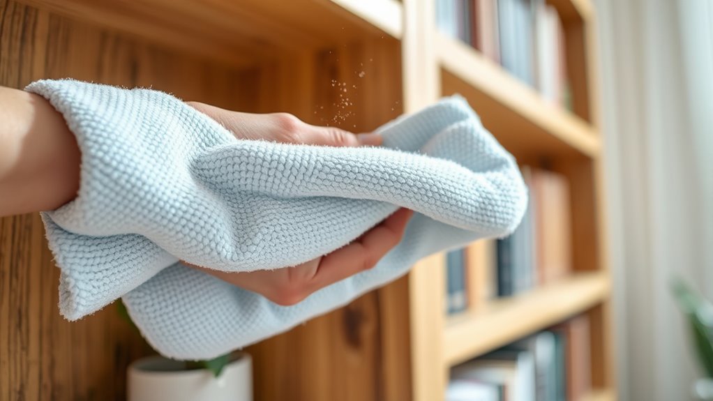 damp microfiber dusting benefits
