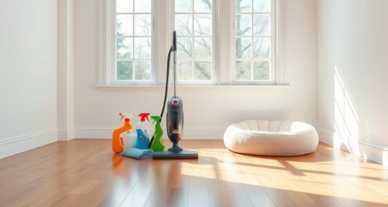 designate pet free cleaning area