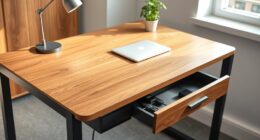 desk with cable drawers