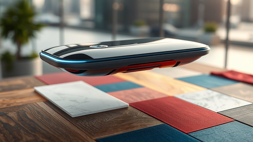 device adapts to surroundings