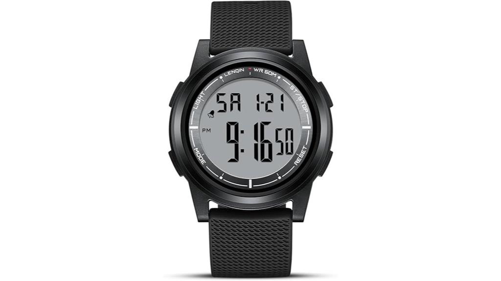 digital waterproof men s watch