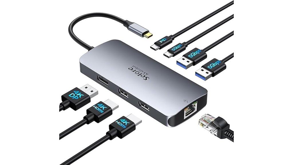 dual 4k monitors dock