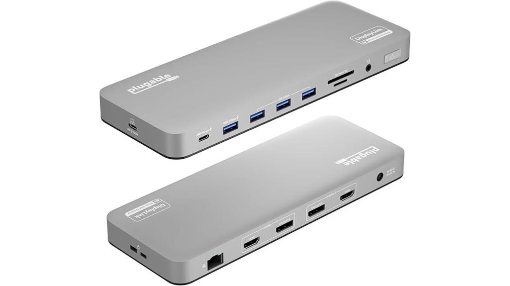dual 4k usb c dock