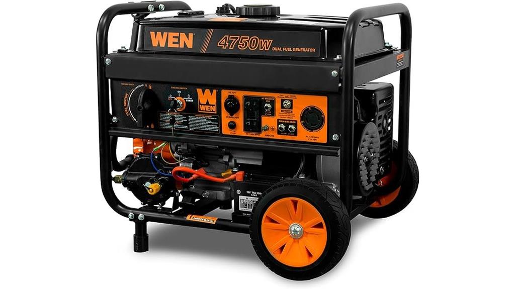 dual fuel portable generator