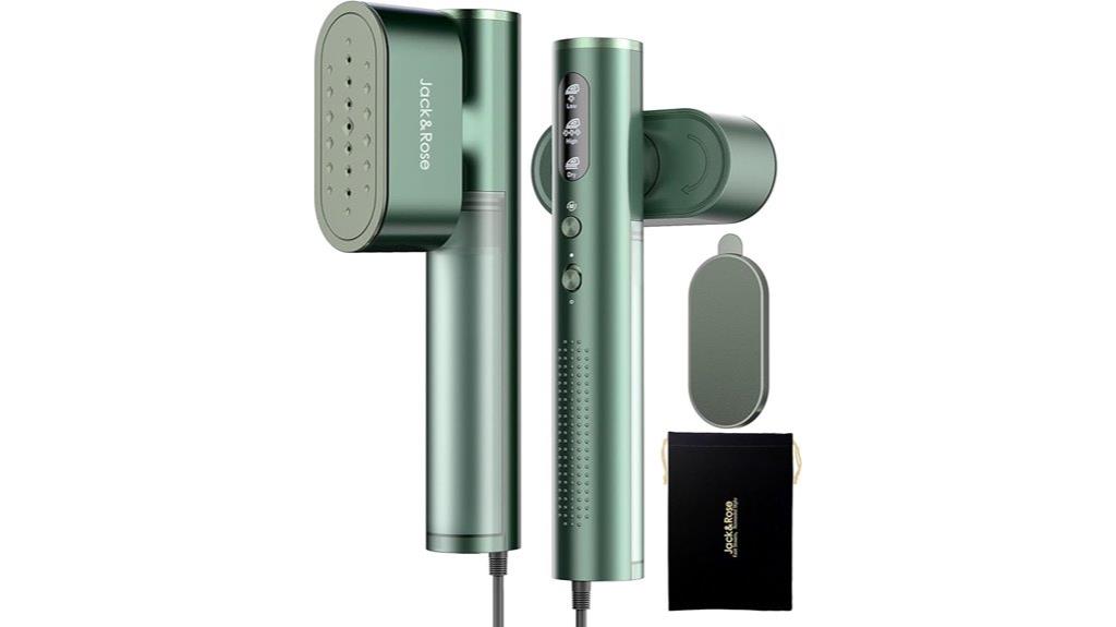 dual purpose travel garment steamer