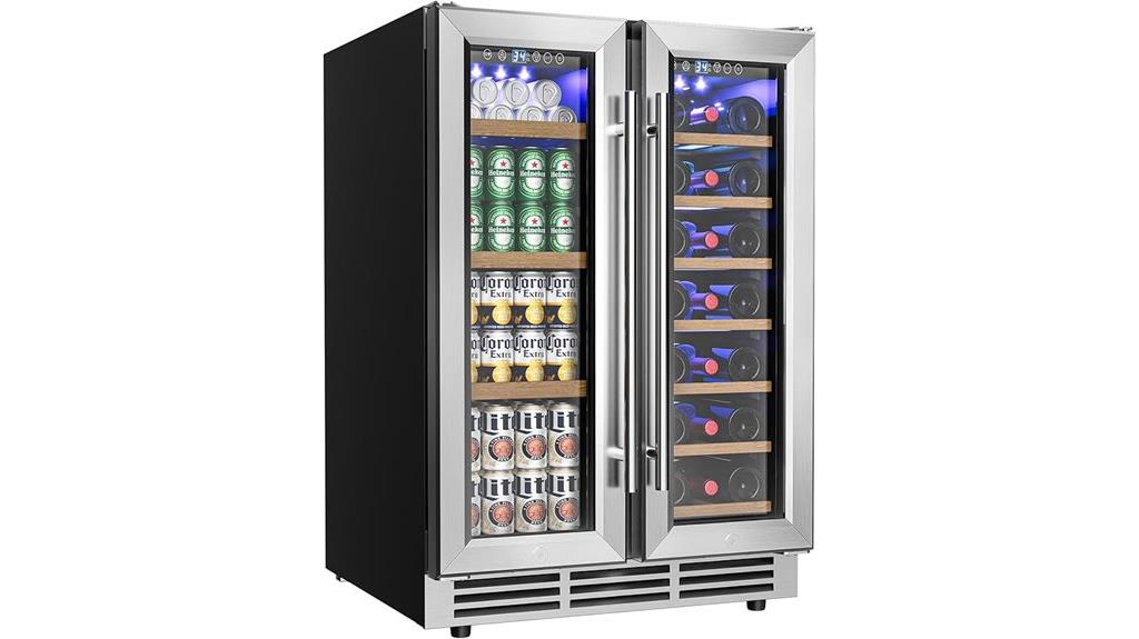 dual zone wine fridge