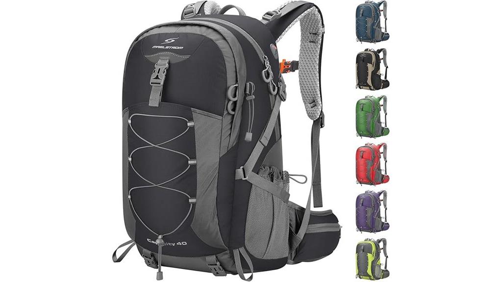 durable backpack with rain cover