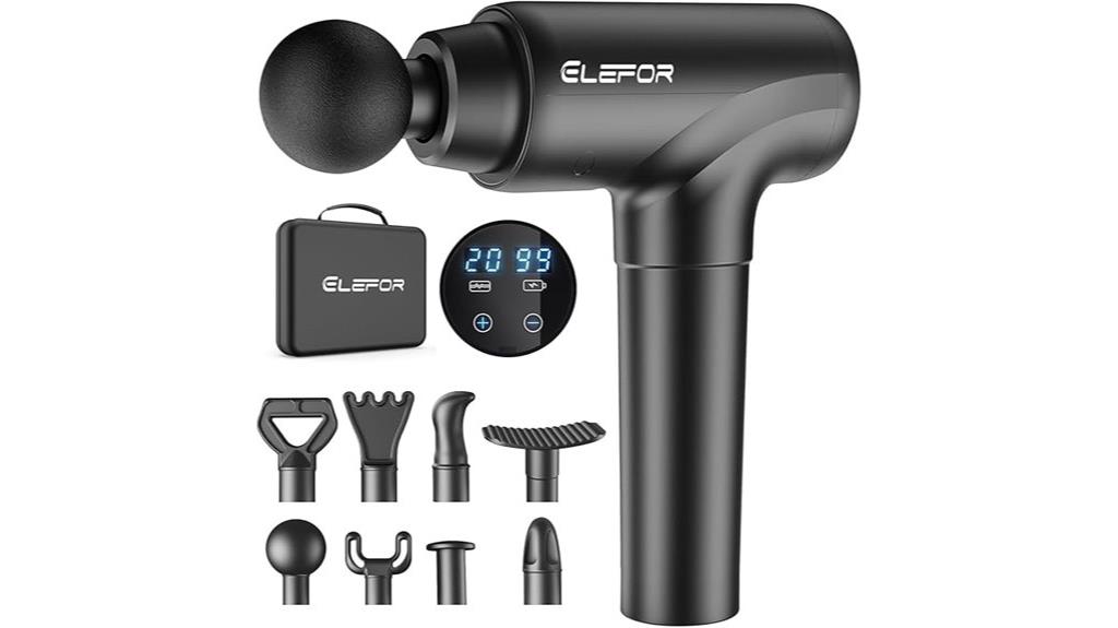 eight head twenty speed massager