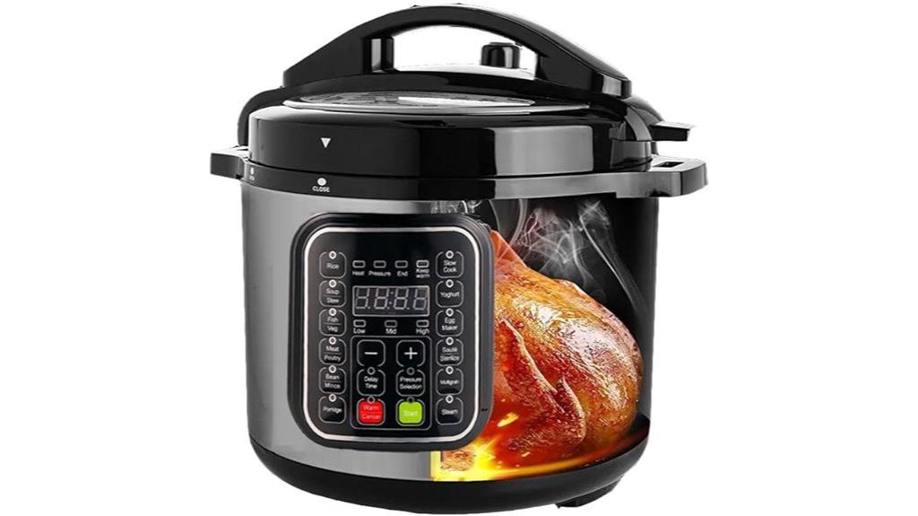 eight quart stainless cooker