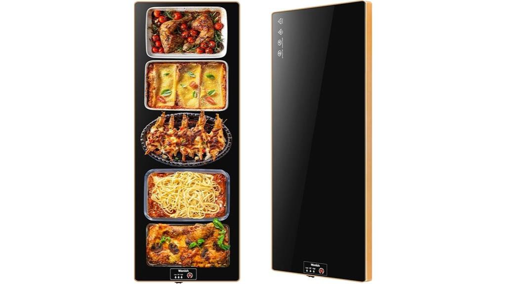 electric warming tray features