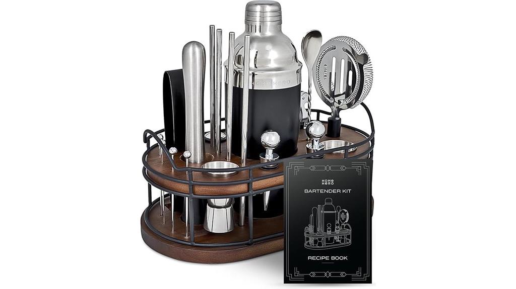 elegant bartender kit stand