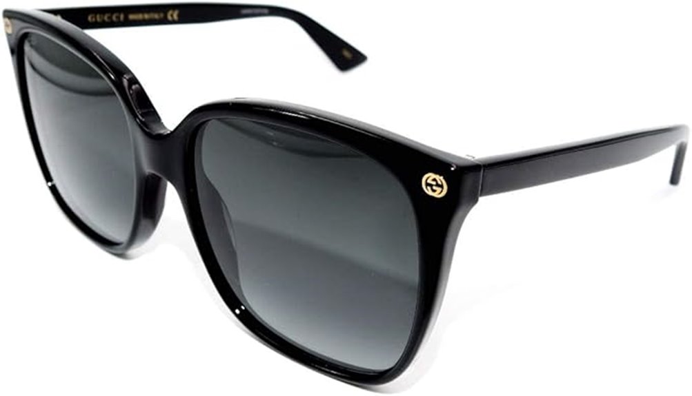 elegant lightness square sunglasses