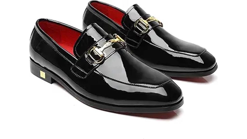 elegant men s patent loafers