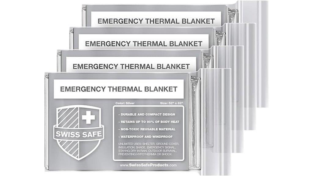 emergency mylar blanket pack