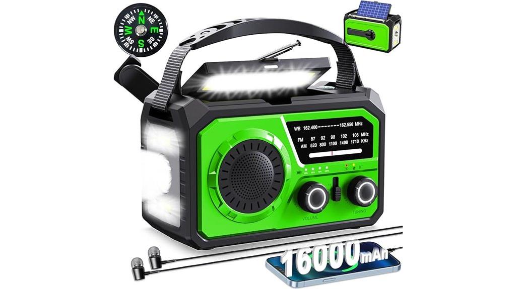 emergency radio with charger
