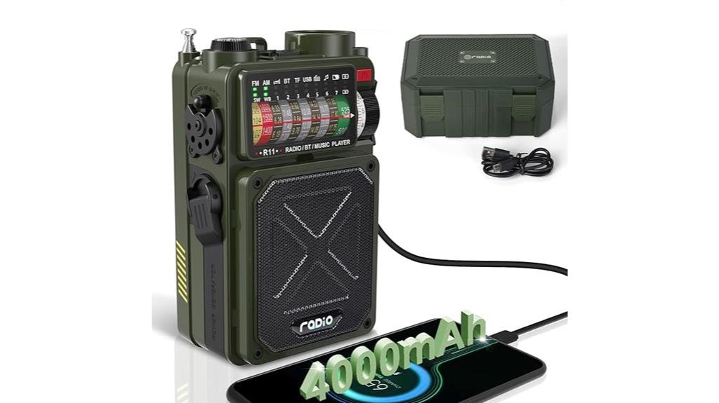 emergency radio with flashlight