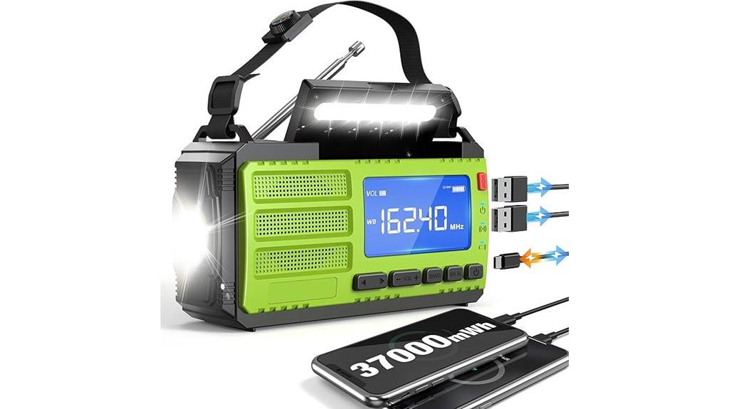 emergency radio with solar