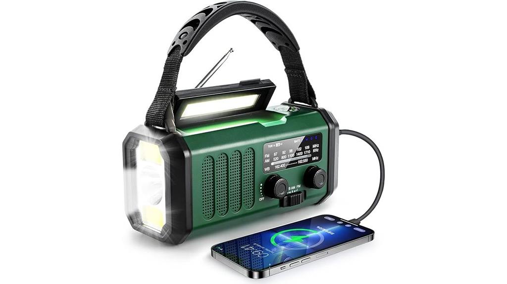 emergency solar hand crank radio