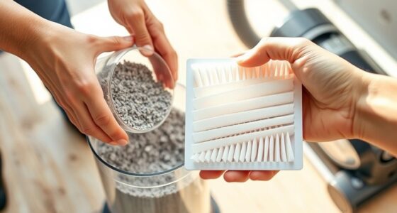 empty dustbin and clean filters