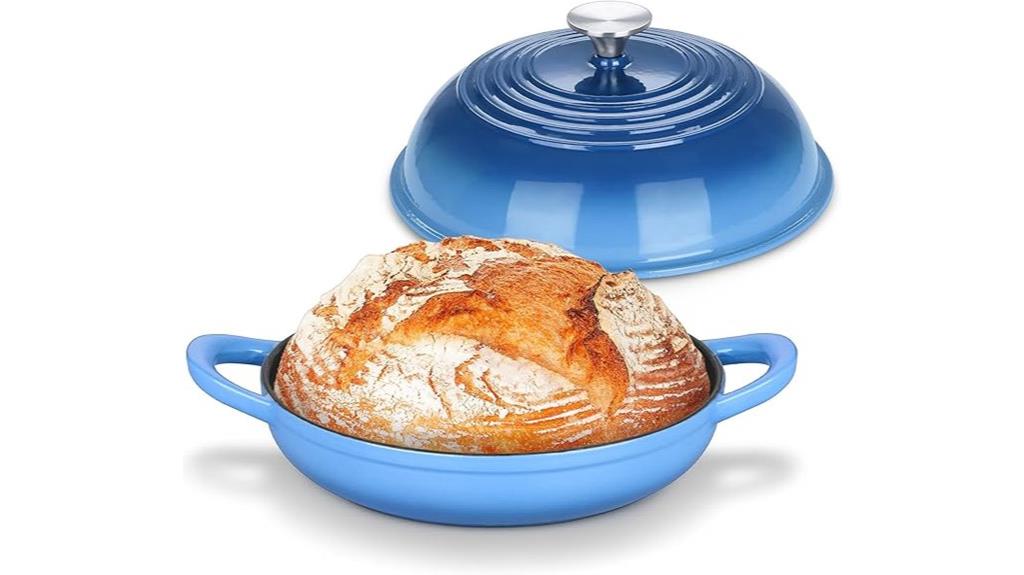 enameled dutch oven baking