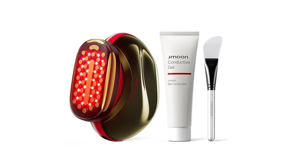 facial toning microcurrent red