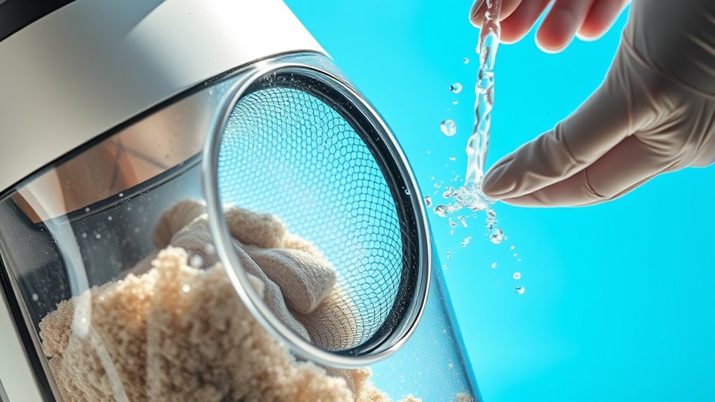 filter cleaning bagless design