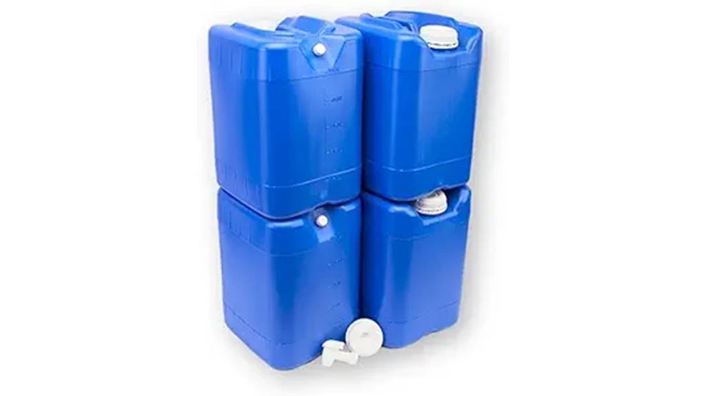 five gallon stackable water containers