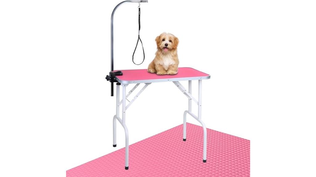 foldable pet grooming table