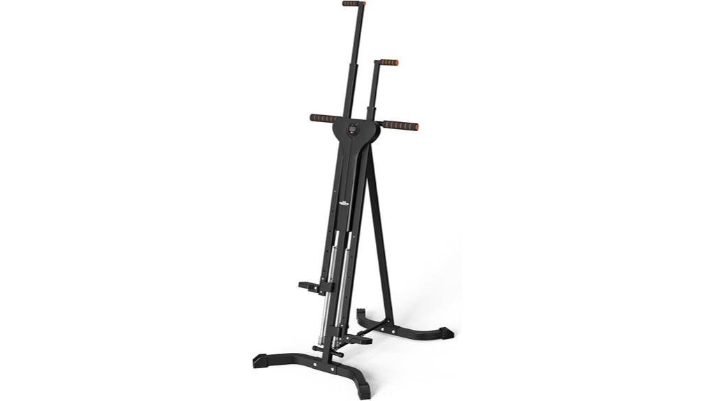 foldable vertical climber stepper