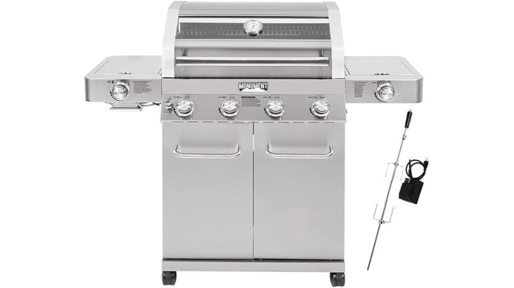 four burner propane grill