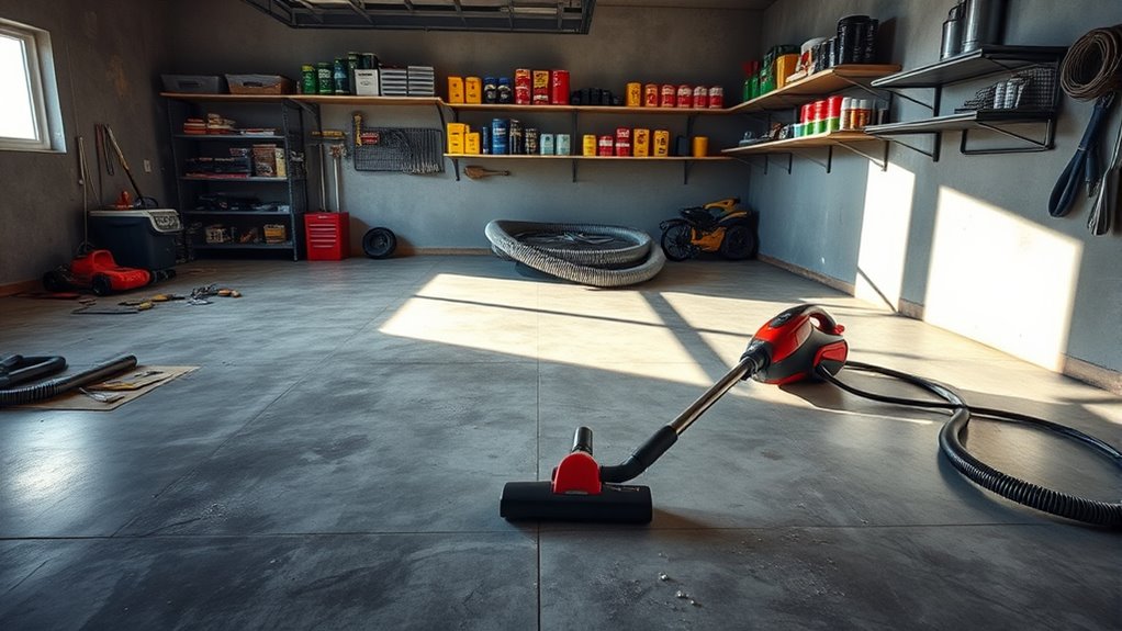 garage and workshop vacuuming