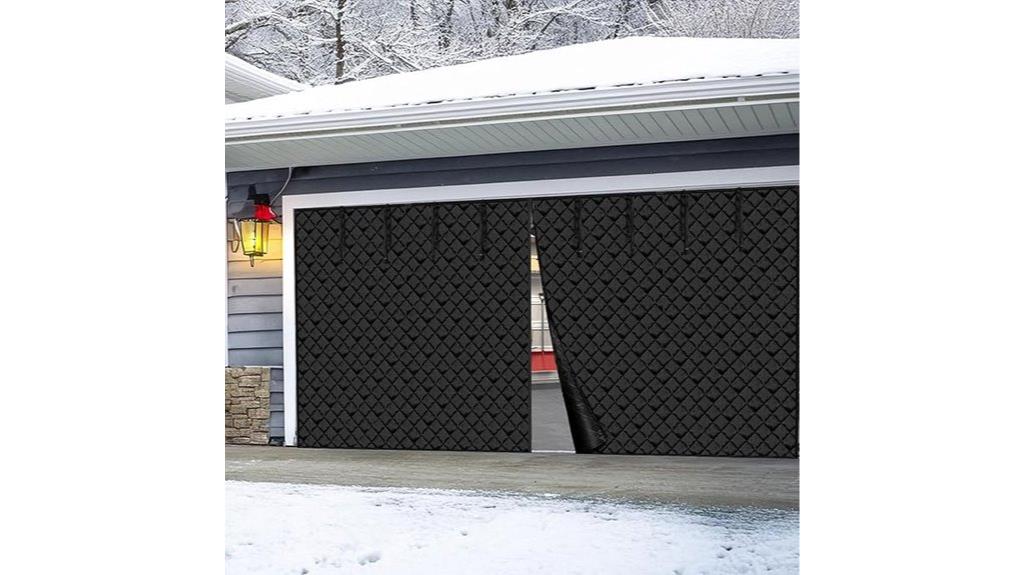 garage door winter insulation