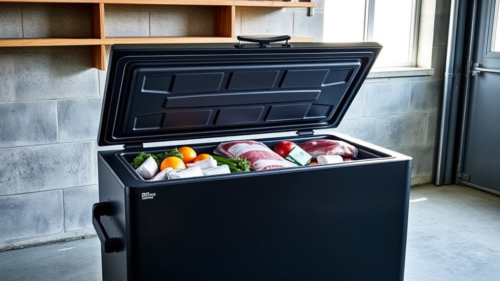 garage freezer selection criteria