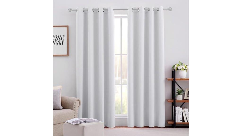 grey blackout curtain panels