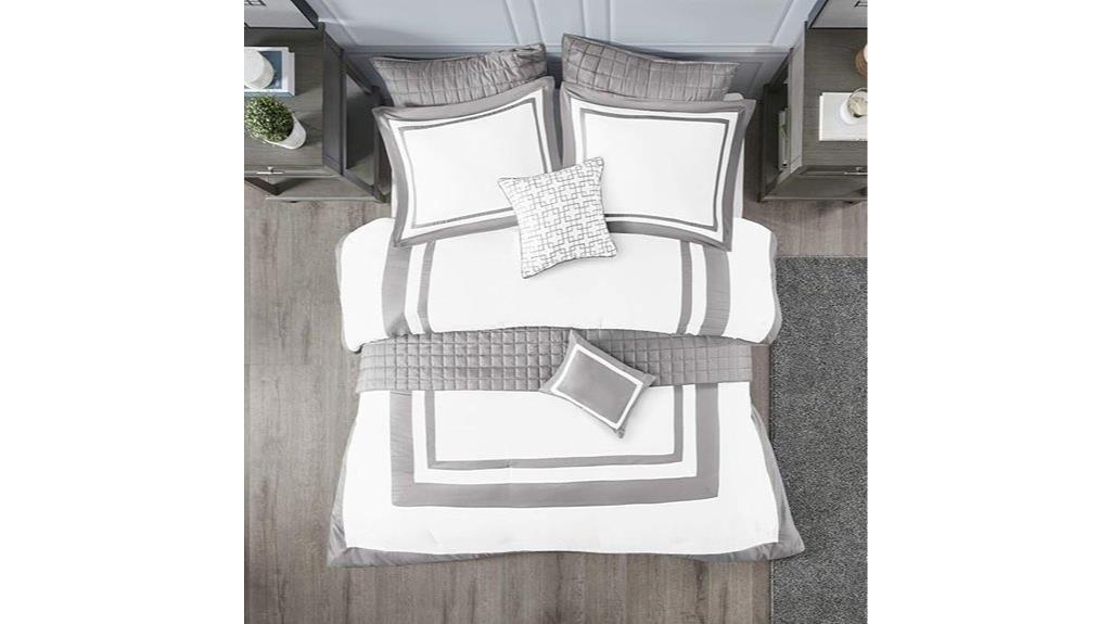 grey king comforter set