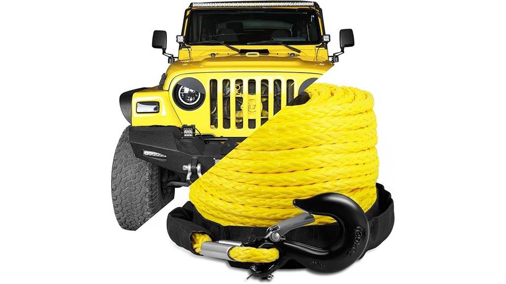 half inch 92 foot synthetic rope