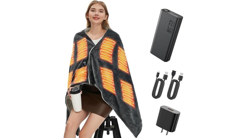 heated blanket with battery